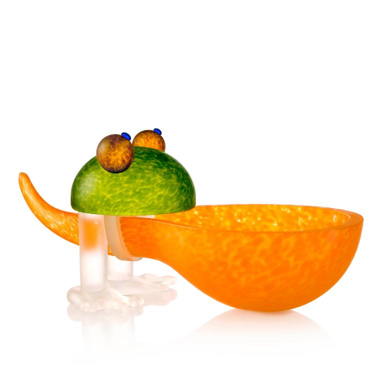 sST/ FROSCH, frog bowl, orange