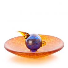 Oggetti Luce 24-03-58 - sST/ BIRD BATH, bowl, amber