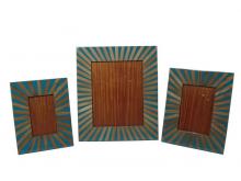 Oggetti Luce 93-BB01/BLU - FRAME, 5X7, BAMBOO, BLUE