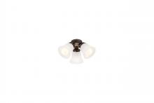 Wind River KG400FB - 3-Light French Beige  White Glass LED