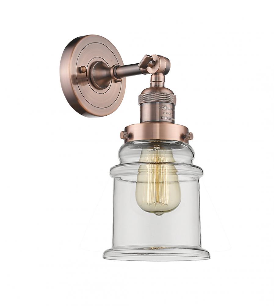 Canton - 1 Light - 7 inch - Antique Copper - Adjustable Sconce