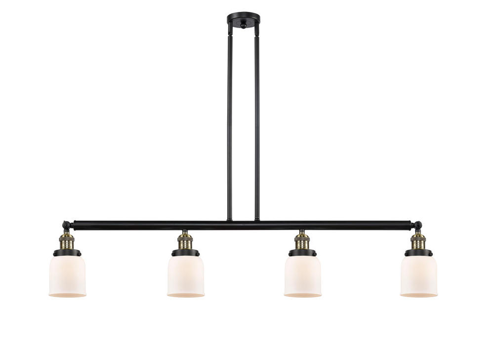 Bell - 4 Light - 50 inch - Black Antique Brass - Stem Hung - Adjustable Island Light