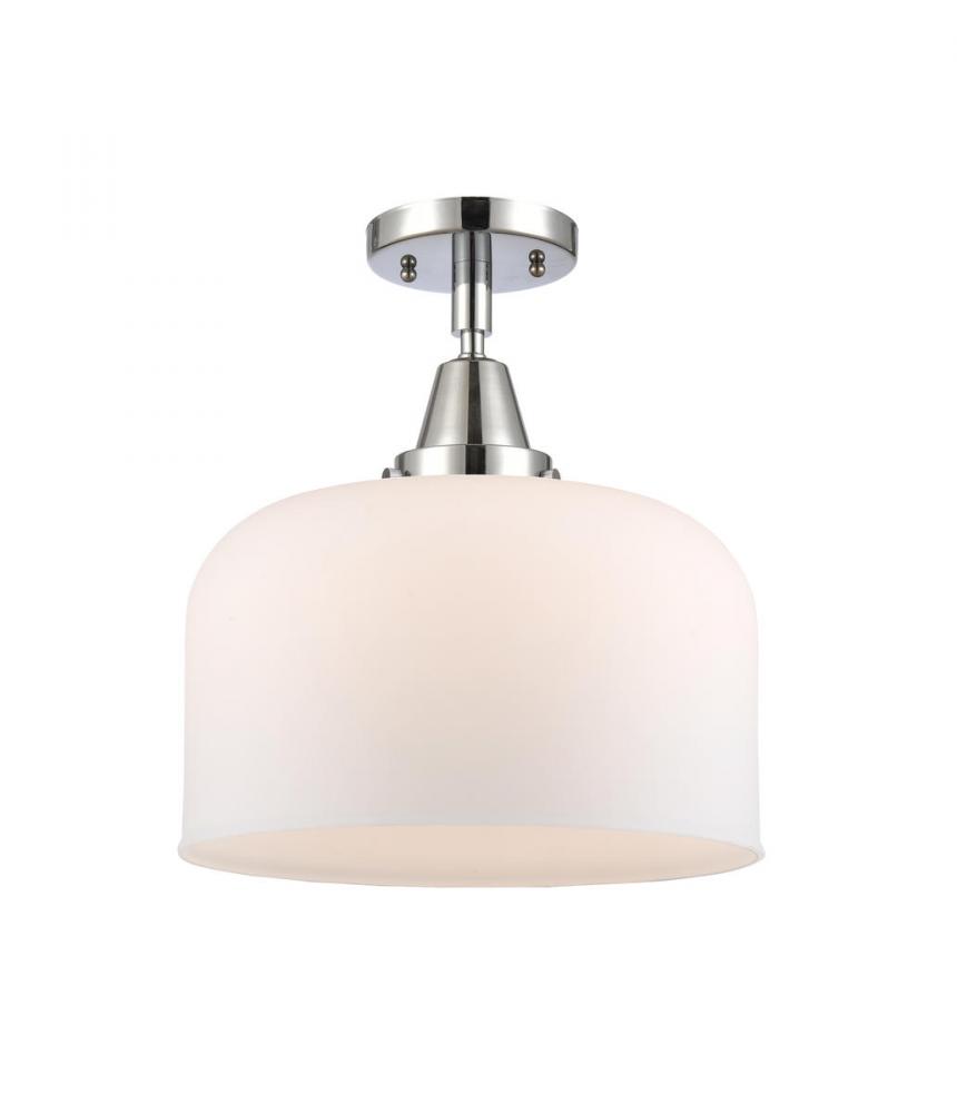Bell - 1 Light - 12 inch - Polished Chrome - Flush Mount