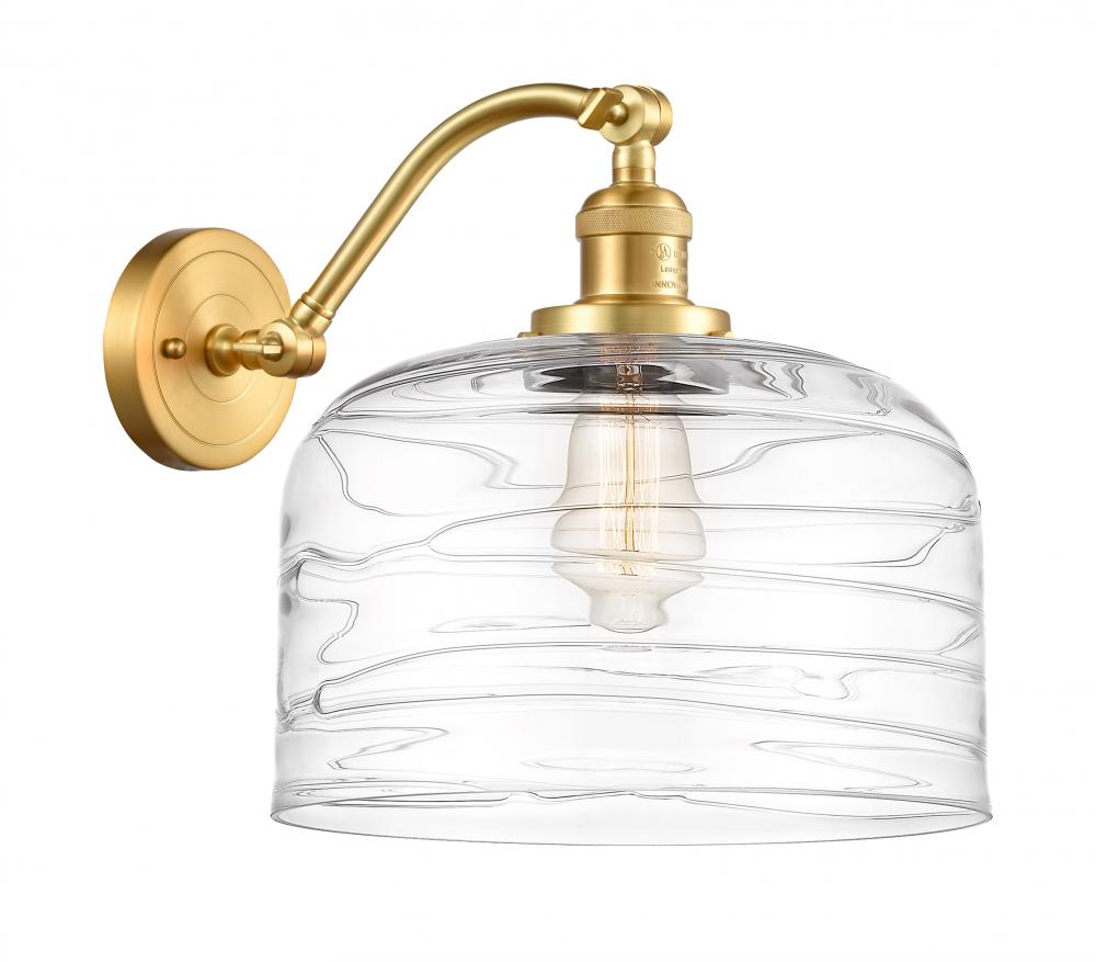 Bell - 1 Light - 12 inch - Satin Gold - Adjustable Sconce