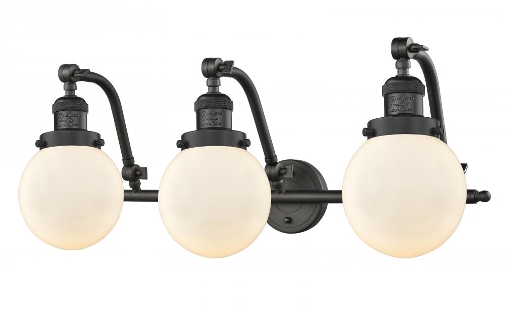 Beacon - 3 Light - 26 inch - Oil Rubbed Bronze - Adjustable Bath Vanity Light