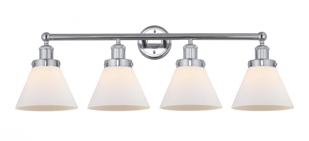 Cone - 4 Light - 35 inch - Polished Chrome - Bath Vanity Light