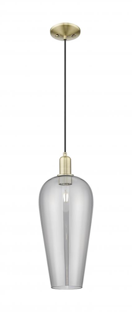 Chelsea - 1 Light - 6 inch - Antique Brass - Cord hung - Mini Pendant