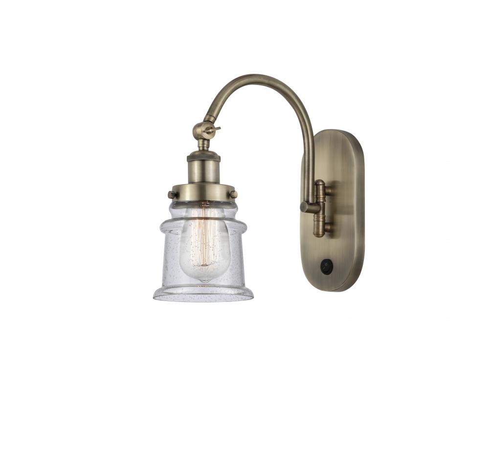 Canton - 1 Light - 7 inch - Antique Brass - Adjustable Swing Arm