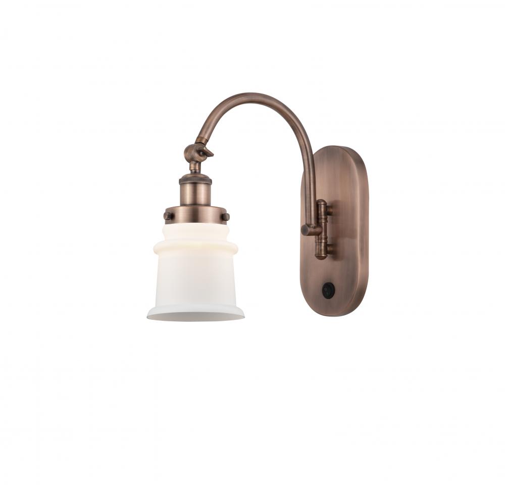 Canton - 1 Light - 7 inch - Antique Copper - Adjustable Swing Arm