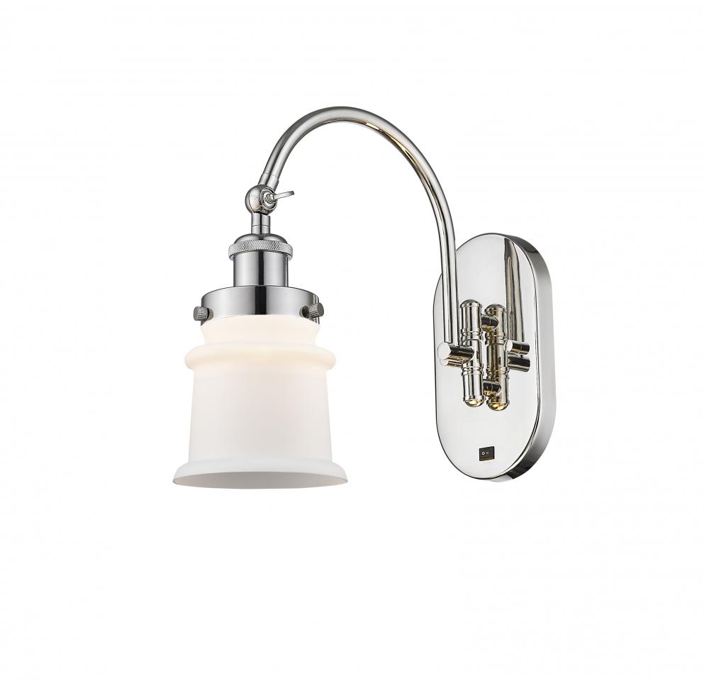 Canton - 1 Light - 7 inch - Polished Nickel - Adjustable Swing Arm