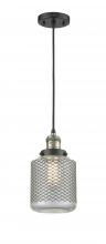 Innovations Lighting 201C-BAB-G262 - Stanton - 1 Light - 6 inch - Black Antique Brass - Cord hung - Mini Pendant