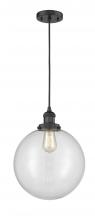 Innovations Lighting 201C-BK-G202-12 - Beacon - 1 Light - 12 inch - Matte Black - Cord hung - Mini Pendant