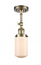 Innovations Lighting 201F-AB-G311 - Dover - 1 Light - 5 inch - Antique Brass - Adjustable Semi-Flush Mount