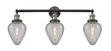 Innovations Lighting 205-BAB-G165 - Geneseo - 3 Light - 32 inch - Black Antique Brass - Bath Vanity Light
