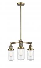Innovations Lighting 207-AB-G314 - Dover - 3 Light - 17 inch - Antique Brass - Stem Hung - Chandelier