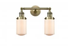Innovations Lighting 208-AB-G311 - Dover - 2 Light - 14 inch - Antique Brass - Adjustable Bath Vanity Light