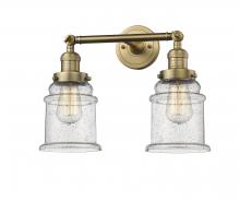 Innovations Lighting 208-BB-G184 - Canton - 2 Light - 17 inch - Brushed Brass - Bath Vanity Light