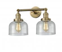 Innovations Lighting 208-BB-G74 - Bell - 2 Light - 19 inch - Brushed Brass - Bath Vanity Light