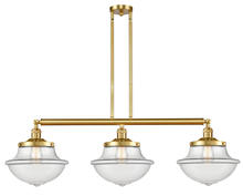 Innovations Lighting 213-SG-G542 - Oxford - 3 Light - 42 inch - Satin Gold - Stem Hung - Island Light