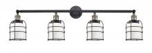 Innovations Lighting 215-BAB-G51-CE - Bell Cage - 4 Light - 42 inch - Black Antique Brass - Adjustable Bath Vanity Light