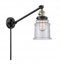 Innovations Lighting 237-BAB-G184 - Canton - 1 Light - 8 inch - Black Antique Brass - Swing Arm