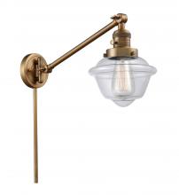 Innovations Lighting 237-BB-G532 - Oxford - 1 Light - 8 inch - Brushed Brass - Swing Arm