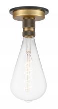 Innovations Lighting 431-1F-BBB-BB-125-LED - Aurora - 1 Light - 5 inch - Black Brushed Brass - Flush Mount