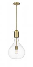 Innovations Lighting 492-1S-BB-G582-12 - Amherst - 1 Light - 12 inch - Brushed Brass - Cord hung - Mini Pendant
