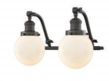 Innovations Lighting 515-2W-OB-G201-6 - Beacon - 2 Light - 16 inch - Oil Rubbed Bronze - Adjustable Bath Vanity Light