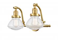 Innovations Lighting 515-2W-SG-G324 - Olean - 2 Light - 19 inch - Satin Gold - Bath Vanity Light