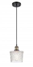 Innovations Lighting 516-1P-BAB-G402 - Niagara - 1 Light - 7 inch - Black Antique Brass - Cord hung - Mini Pendant
