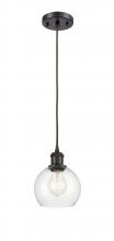 Innovations Lighting 516-1P-OB-G122-6 - Athens - 1 Light - 6 inch - Oil Rubbed Bronze - Cord hung - Mini Pendant