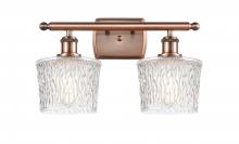 Innovations Lighting 516-2W-AC-G402 - Niagara - 2 Light - 17 inch - Antique Copper - Bath Vanity Light
