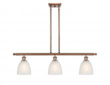 Innovations Lighting 516-3I-AC-G381 - Castile - 3 Light - 36 inch - Antique Copper - Cord hung - Island Light