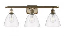 Innovations Lighting 516-3W-AB-GBD-752 - Bristol - 3 Light - 28 inch - Antique Brass - Bath Vanity Light