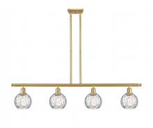 Innovations Lighting 516-4I-SG-G1215-6 - Athens Water Glass - 4 Light - 48 inch - Satin Gold - Cord hung - Island Light
