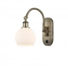 Innovations Lighting 518-1W-AB-G121-6 - Athens - 1 Light - 6 inch - Antique Brass - Adjustable Swing Arm