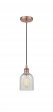 Innovations Lighting 616-1P-AC-G2511 - Caledonia - 1 Light - 5 inch - Antique Copper - Cord hung - Mini Pendant
