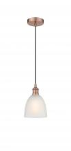 Innovations Lighting 616-1P-AC-G381 - Castile - 1 Light - 6 inch - Antique Copper - Cord hung - Mini Pendant
