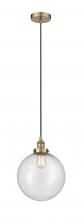 Innovations Lighting 616-1PH-AB-G204-12 - Beacon - 1 Light - 12 inch - Antique Brass - Cord hung - Mini Pendant
