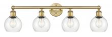 Innovations Lighting 616-4W-BB-G122-6 - Athens - 4 Light - 33 inch - Brushed Brass - Bath Vanity Light