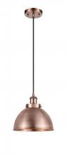Innovations Lighting 916-1P-AC-MFD-10-AC - Derby - 1 Light - 10 inch - Antique Copper - Cord hung - Mini Pendant