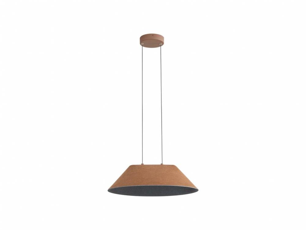 Faroe 21" LED Pendant in Coffee/Black