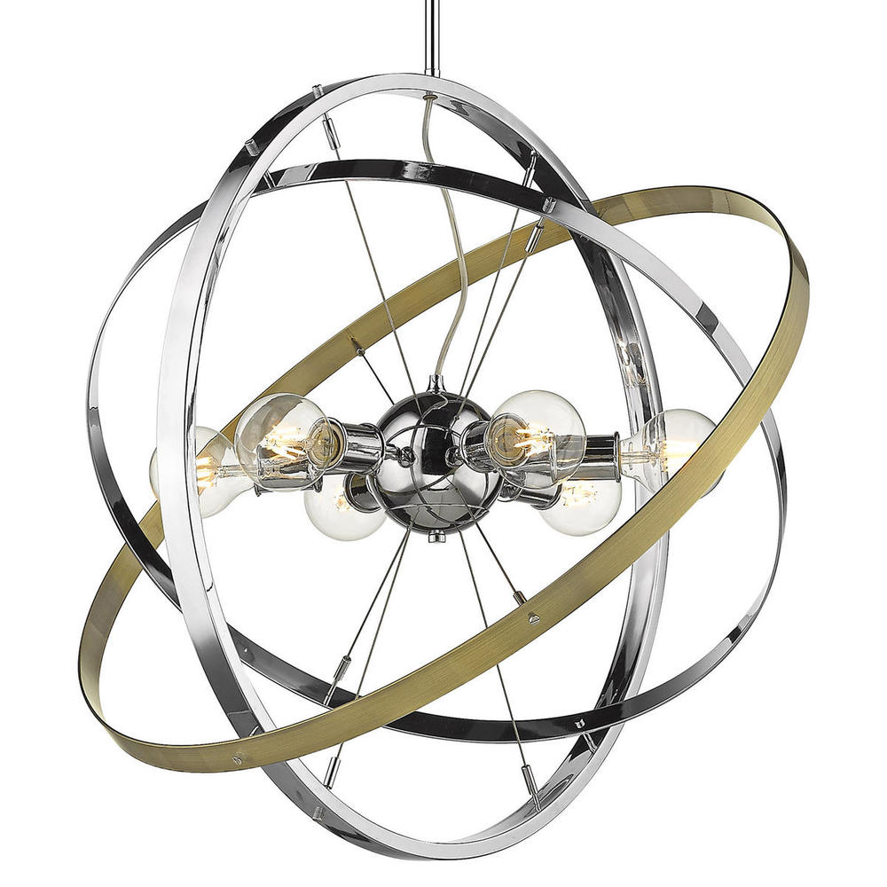 Atom 6 Light Chandelier