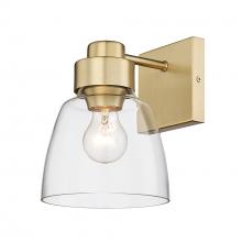 Golden 0314-1W BCB-CLR - 1 Light Wall Sconce