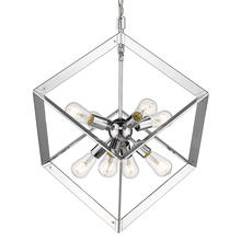 Golden 2083-8P CH - Architect 8 Light Pendant