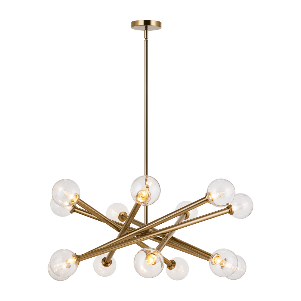 Matchstix Aged Gold Brass Pendant