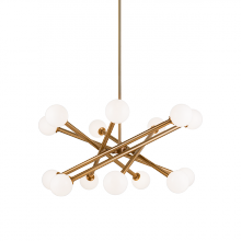 Matteo Lighting C64614AGOP - Matchstix Aged Gold Brass Pendant