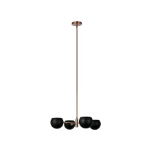 Matteo Lighting CX31704MBAG - Orb Matte Black Pendant / Ceiling Mount