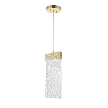 CWI Lighting 1090P5-1-620-A - Carolina LED Pendant With Gold Leaf Finish